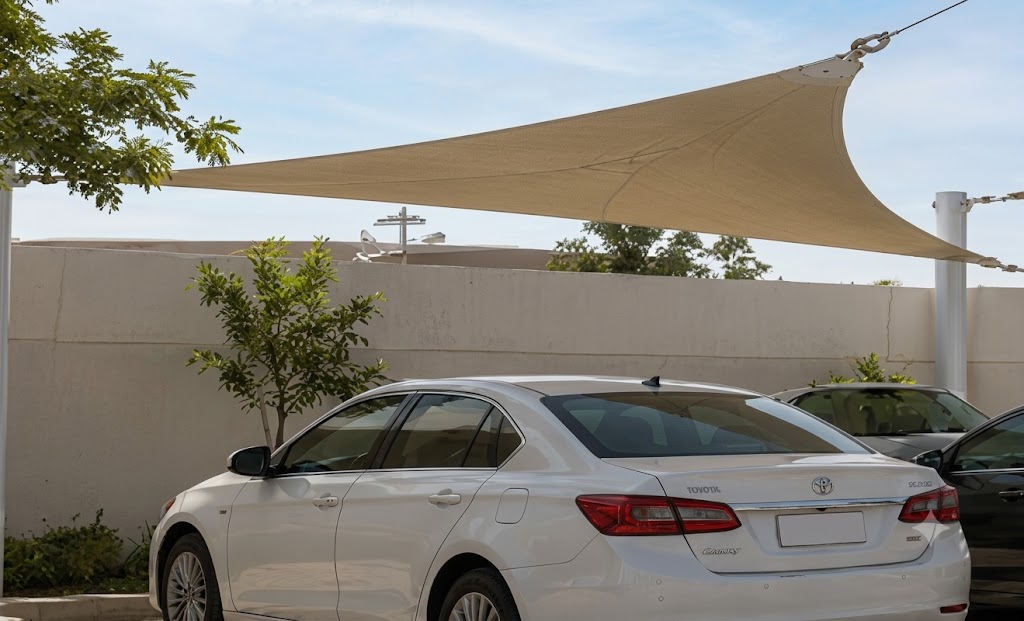 PVC HDPE parking shades