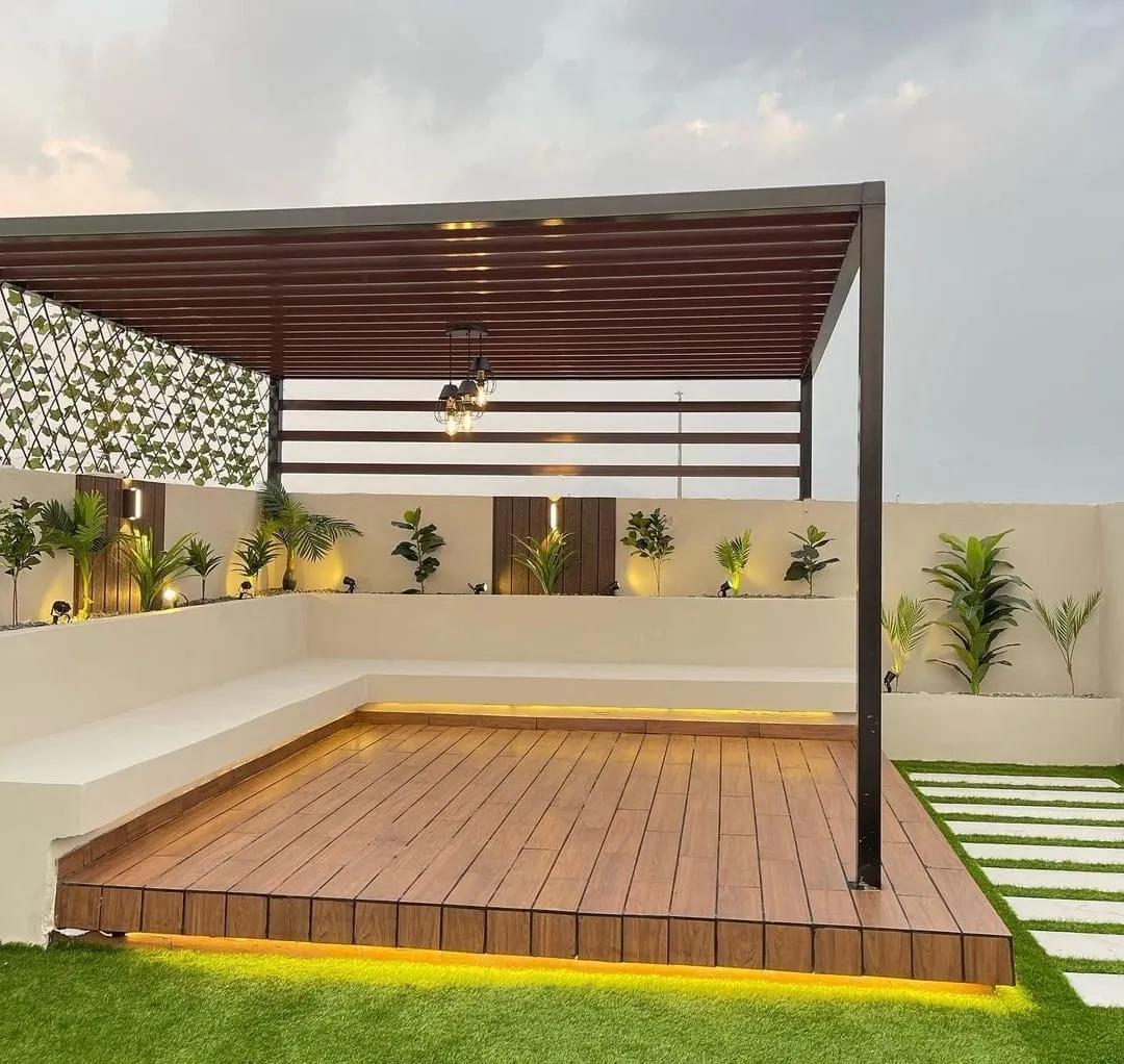 Garden pergola outdoor structure